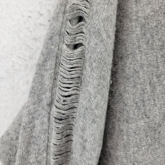 N:Philanthropy Distressed Cardigan Tunic Sweater XS S Gray Wool Modal Cashmere - Picture 3 of 9
